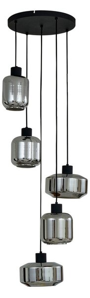 Függőlámpa Lindby, Hildur, dimmable, Szürke, Nappali, Üveg