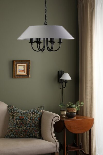 Dar Lighting modern fali lámpa sivan matt fekete darsiv0722