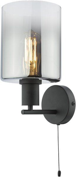 Dar Lighting vintage fali lámpa savannah matt fekete darsav0722