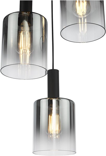 Dar Lighting vintage függeszték savannah matt fekete darsav8822