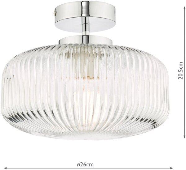 Dar Lighting modern mennyezeti lámpa riva króm darriv5208