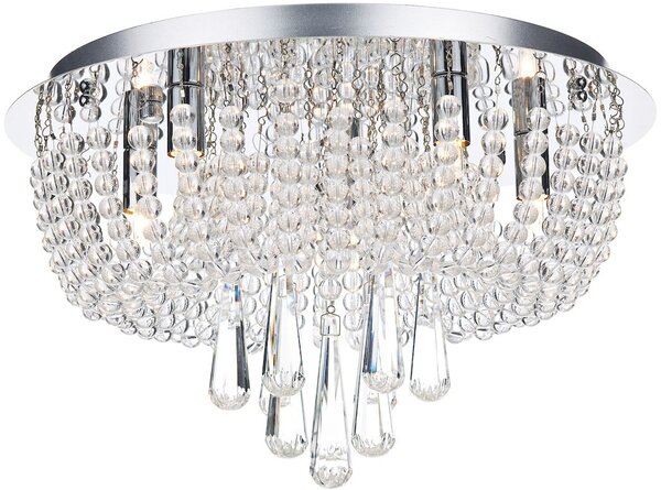 Dar Lighting glamour kristály modern mennyezeti lámpa saigon csiszolt króm darsai5450
