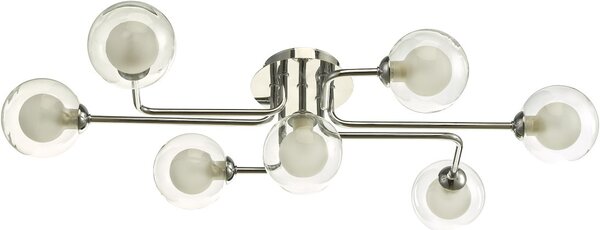 Dar Lighting modern mennyezeti lámpa reyna csiszolt króm darrey3450-04