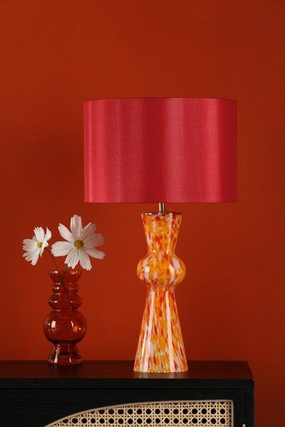Dar Lighting glamour modern asztali lámpa rheneas piros darrhe4225