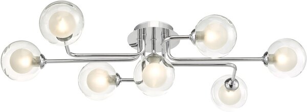 Dar Lighting modern mennyezeti lámpa reyna csiszolt króm darrey3450-04
