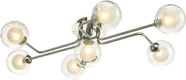 Dar Lighting modern mennyezeti lámpa reyna csiszolt króm darrey3450-04