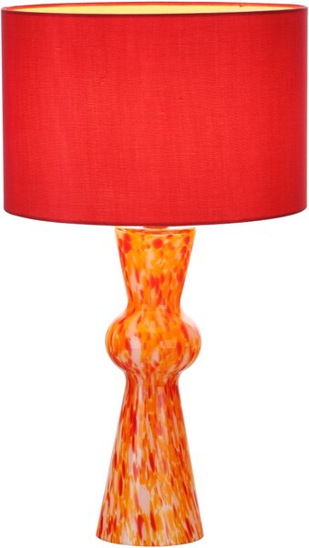 Dar Lighting glamour modern asztali lámpa rheneas piros darrhe4225