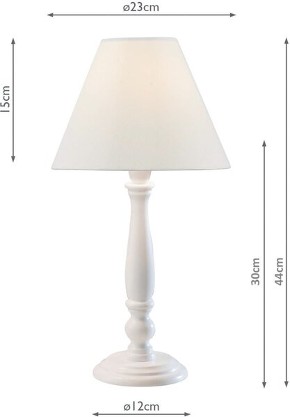 Dar Lighting modern asztali lámpa regal fehér darreg422