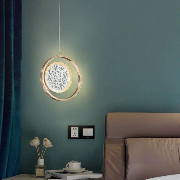 Kristály Csillár LHJ106-1CP LIGHT ROSE GOLD