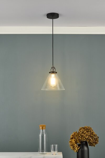 Dar Lighting loft függeszték ray antik nikkel darray0138