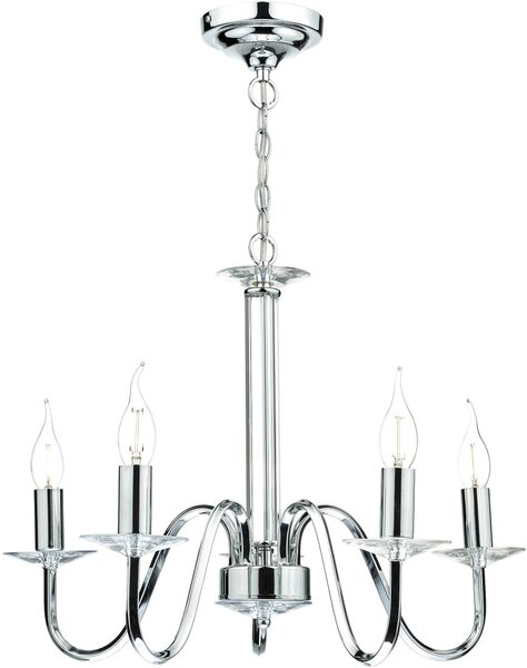Dar Lighting klasszikus csillár pique csiszolt króm darpiq0550