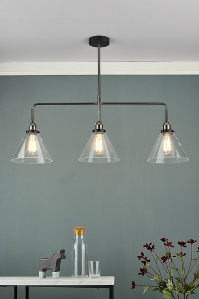 Dar Lighting loft mennyezeti lámpa ray antik nikkel darray0338
