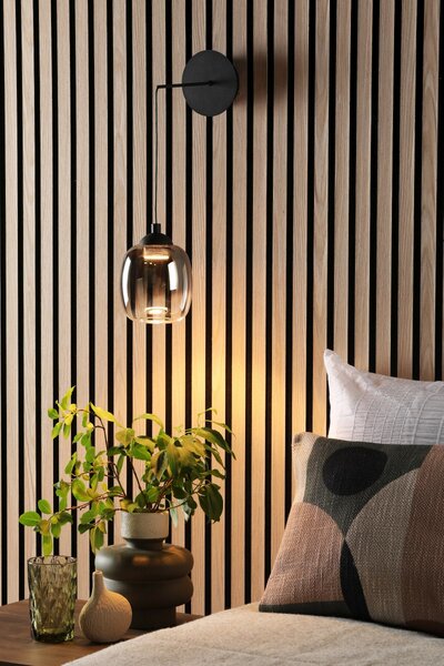 Dar Lighting modern fali lámpa ramona matt fekete darram0722