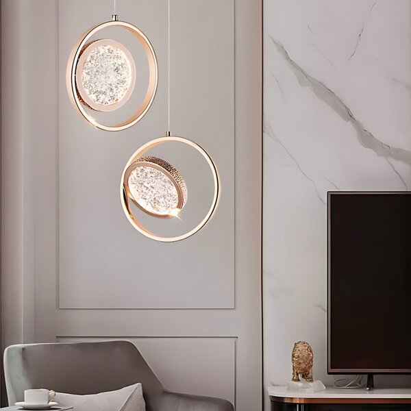 Kristály Csillár LHJ106-1CP LIGHT ROSE GOLD