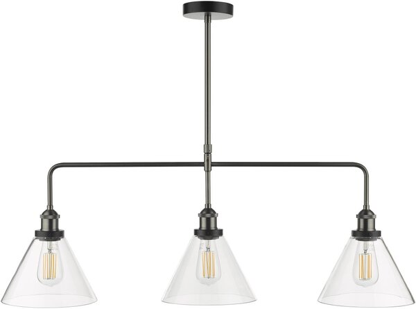 Dar Lighting loft mennyezeti lámpa ray antik nikkel darray0338