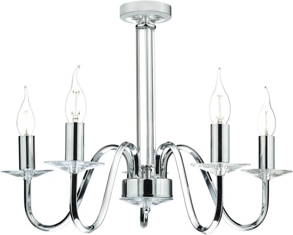 Dar Lighting klasszikus csillár pique csiszolt króm darpiq0550