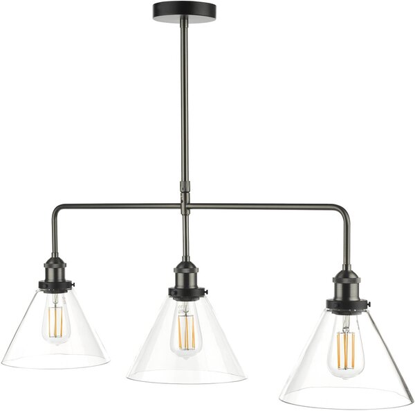 Dar Lighting loft mennyezeti lámpa ray antik nikkel darray0338