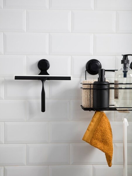 Bestlock Black Double Hook Squeegee fekete vízlehúzó öntapadós tartóval - Compactor