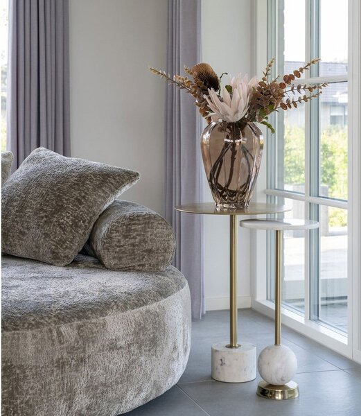 Fém kerek tárolóasztal ø 25 cm Salo – House Nordic
