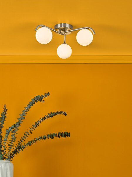 Dar Lighting modern mennyezeti lámpa orlena szatén króm darorl5346