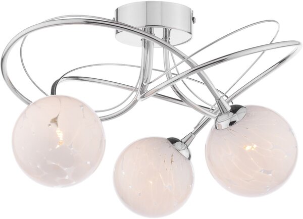 Dar Lighting modern mennyezeti lámpa onawa csiszolt króm darona5350-17