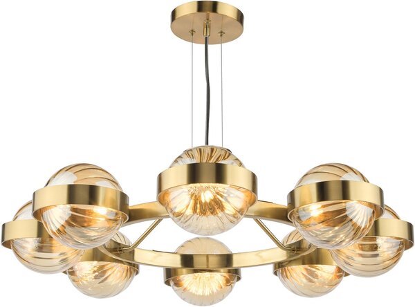 Dar Lighting glamour modern függeszték ophira antik arany borostyán daroph0835