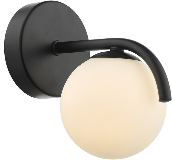 Dar Lighting modern fali lámpa orlena fehér matt fekete darorl0722