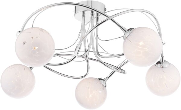 Dar Lighting modern mennyezeti lámpa onawa csiszolt króm darona5450-17