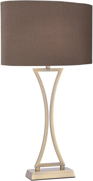 Dar Lighting glamour modern asztali lámpa oporto antik sárgaréz daropo4175