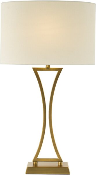 Dar Lighting glamour modern asztali lámpa oporto antik sárgaréz daropo4142