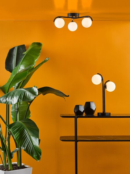Dar Lighting modern asztali lámpa orlena fehér matt fekete darorl4222