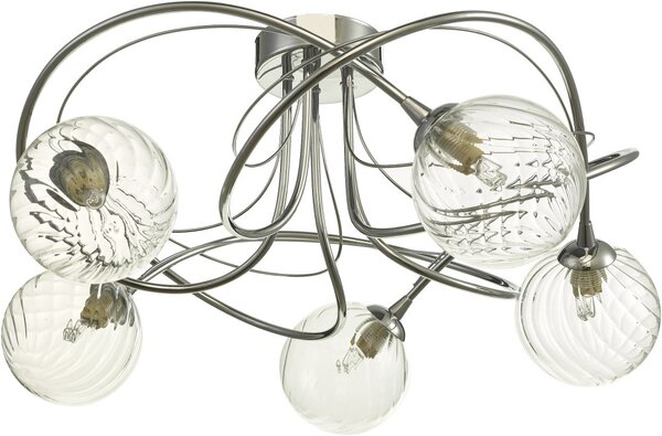 Dar Lighting modern mennyezeti lámpa onawa csiszolt króm darona5450-03