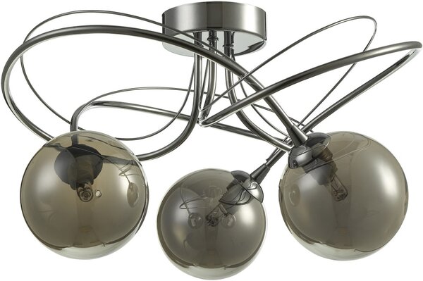 Dar Lighting modern mennyezeti lámpa onawa csiszolt króm darona5350-01