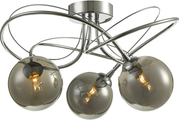Dar Lighting modern mennyezeti lámpa onawa csiszolt króm darona5350-01