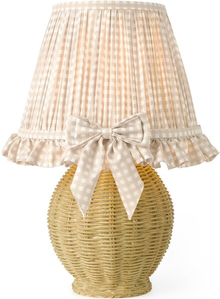 Dar Lighting boho asztali lámpa omer antik sárgaréz taupe darome4129