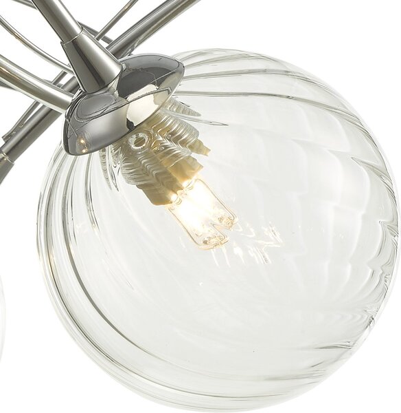 Dar Lighting modern mennyezeti lámpa onawa csiszolt króm darona5350-03