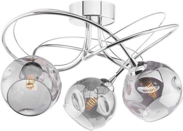 Dar Lighting modern mennyezeti lámpa onawa csiszolt króm darona5350-15