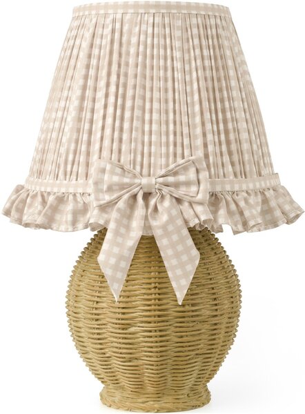 Dar Lighting boho asztali lámpa omer antik sárgaréz taupe darome4129