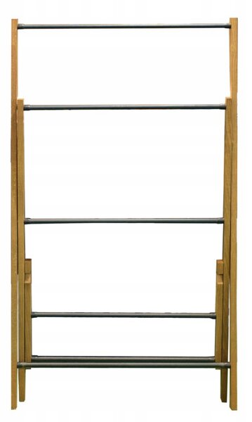 Erga Aurora, fa törülközőtartó 57,5x35x103 cm álló, barna-fekete, ERG-SEP-10STOREAURDSM