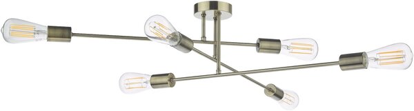 Dar Lighting modern mennyezeti lámpa neve antik sárgaréz darnev6475