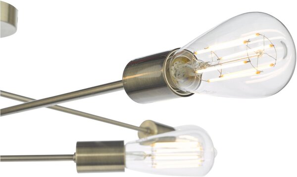 Dar Lighting modern mennyezeti lámpa neve antik sárgaréz darnev6475