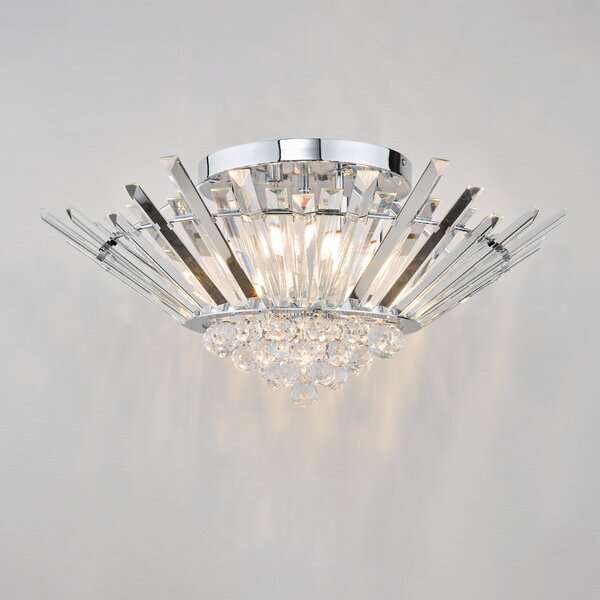 Dar Lighting glamour kristály modern mennyezeti lámpa nimbus króm darnim5050