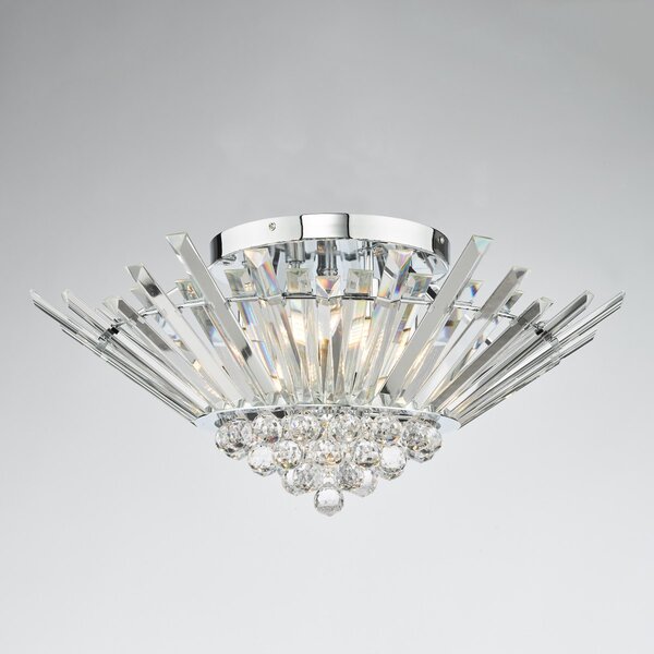 Dar Lighting glamour kristály modern mennyezeti lámpa nimbus króm darnim5050