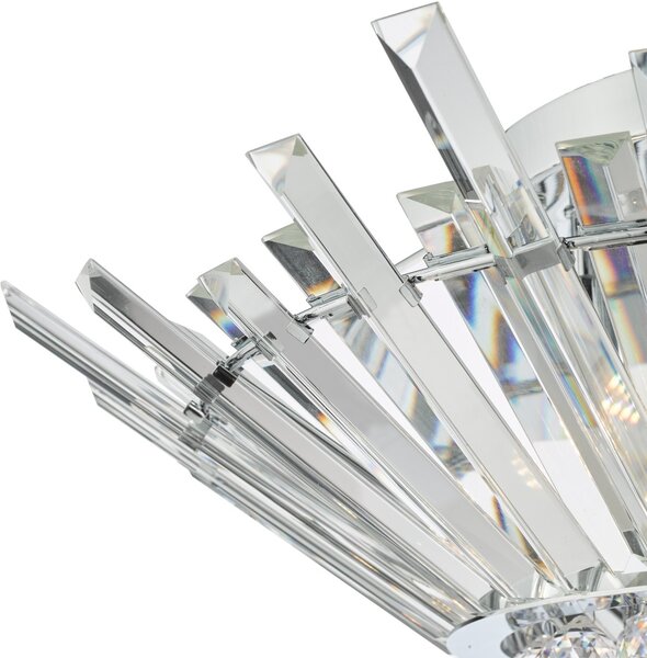 Dar Lighting glamour kristály modern mennyezeti lámpa nimbus króm darnim5050