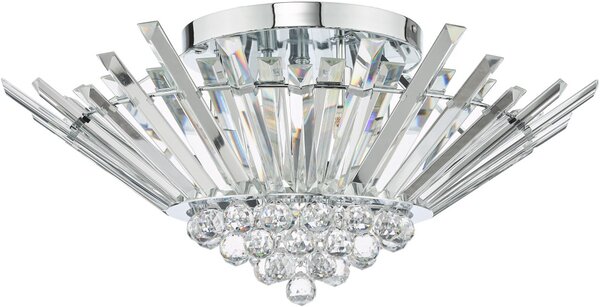 Dar Lighting glamour kristály modern mennyezeti lámpa nimbus króm darnim5050