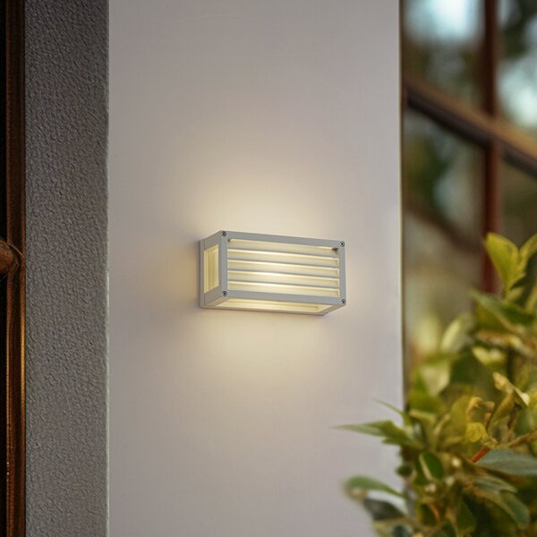 Kültéri Lámpa Lucande, Aurelien, dimmable, Fehér, Erkély, Alumínium, Modern
