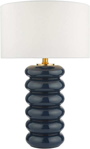 Dar Lighting glamour modern asztali lámpa niamh kék darnia4223