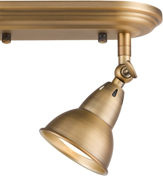 Dar Lighting loft spot lámpa nathaniel antik réz darnat7542