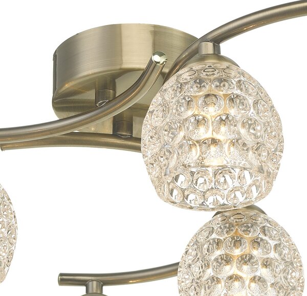 Dar Lighting modern mennyezeti lámpa nakita antik sárgaréz darnak6475-06