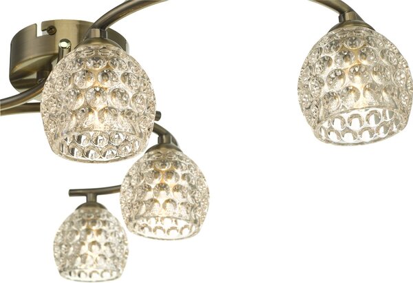 Dar Lighting modern mennyezeti lámpa nakita antik sárgaréz darnak6475-06